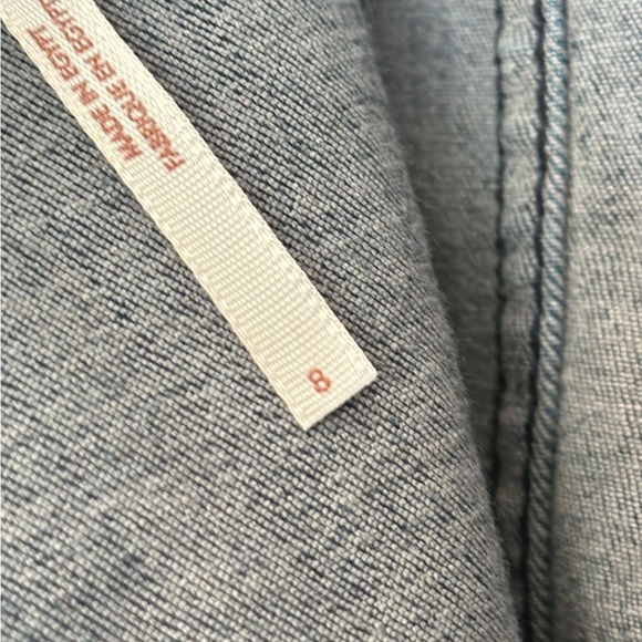 Free People Modern Femme Dark Wash Denim Mini Skirt Sz 8 - Picture 10 of 11